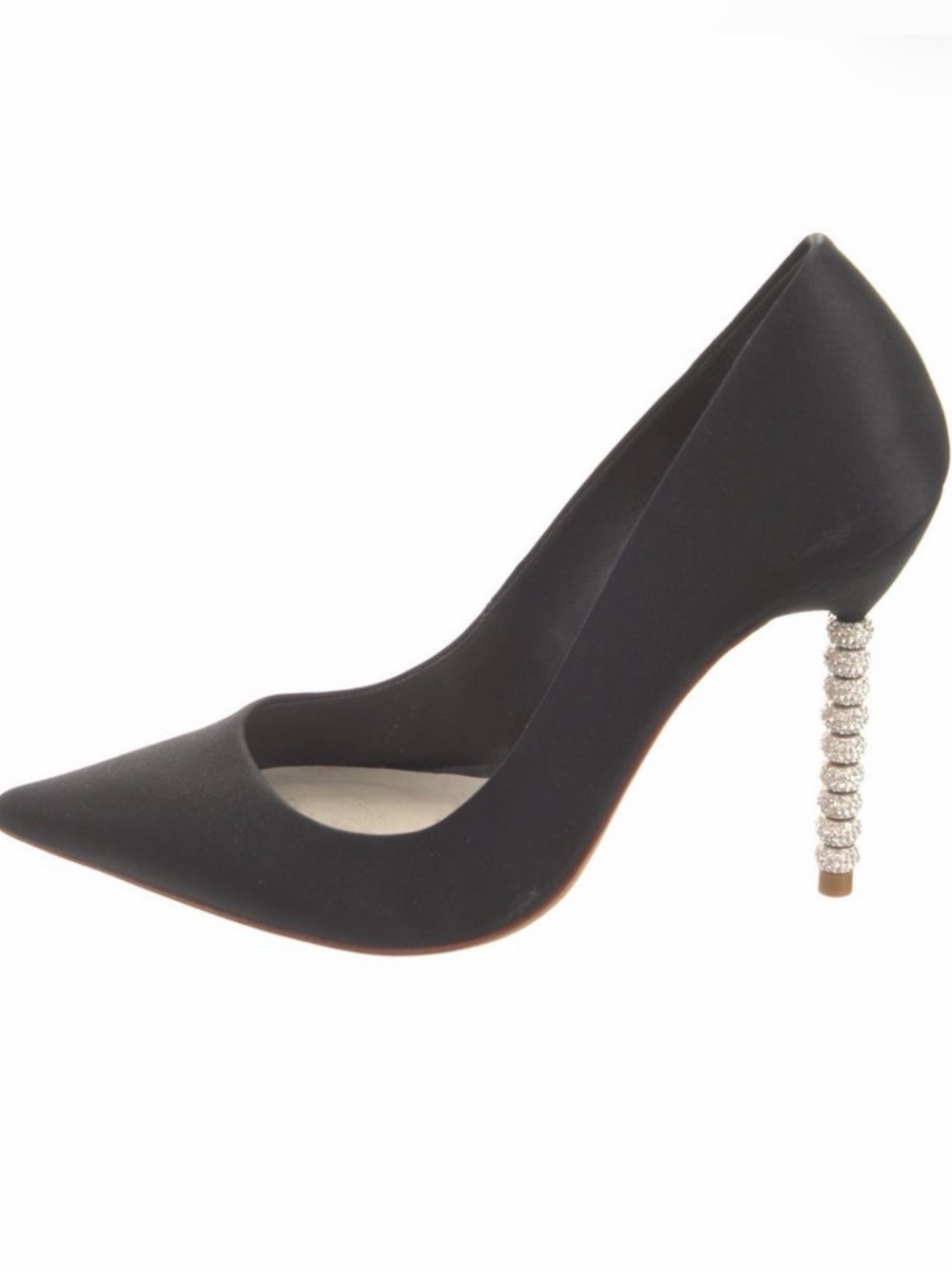Sophia Webster Black Satin Pumps IT 38